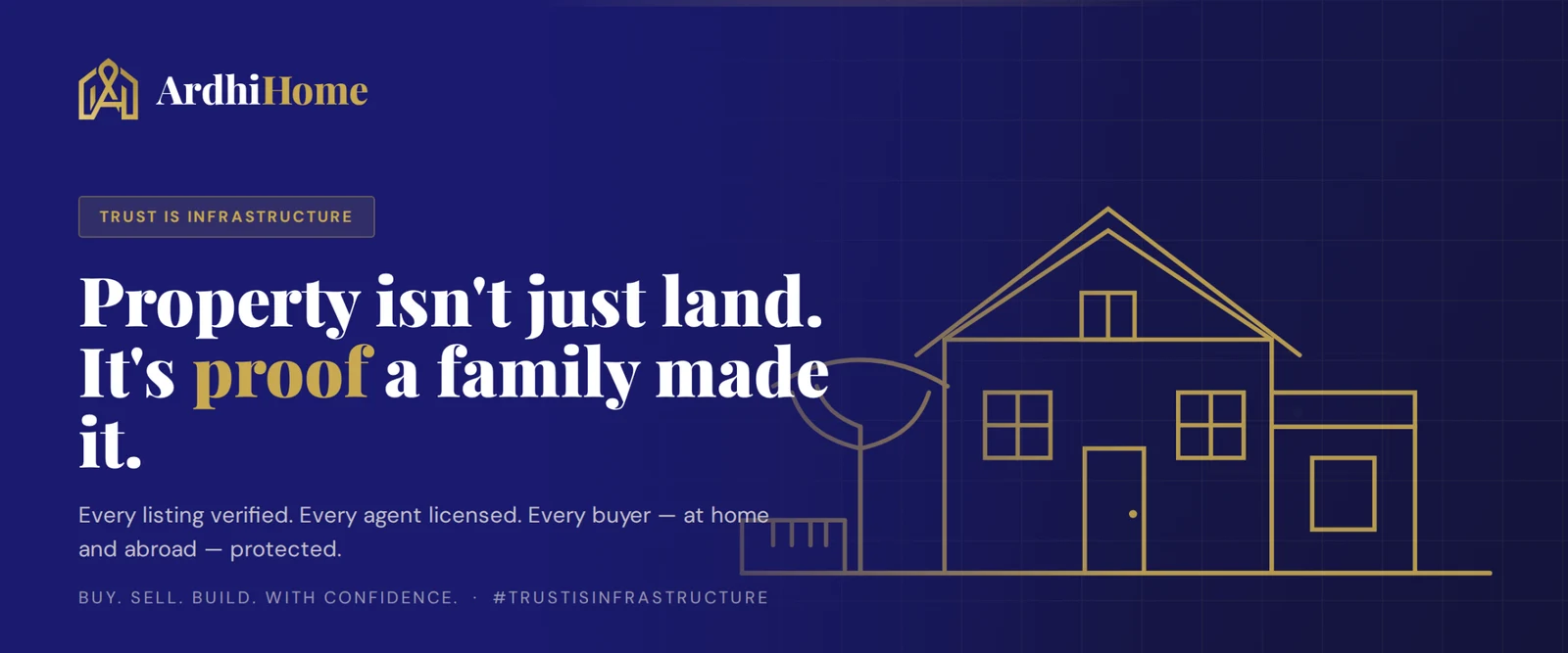 Graphic explaining that property investment needs evidence rather than land alone